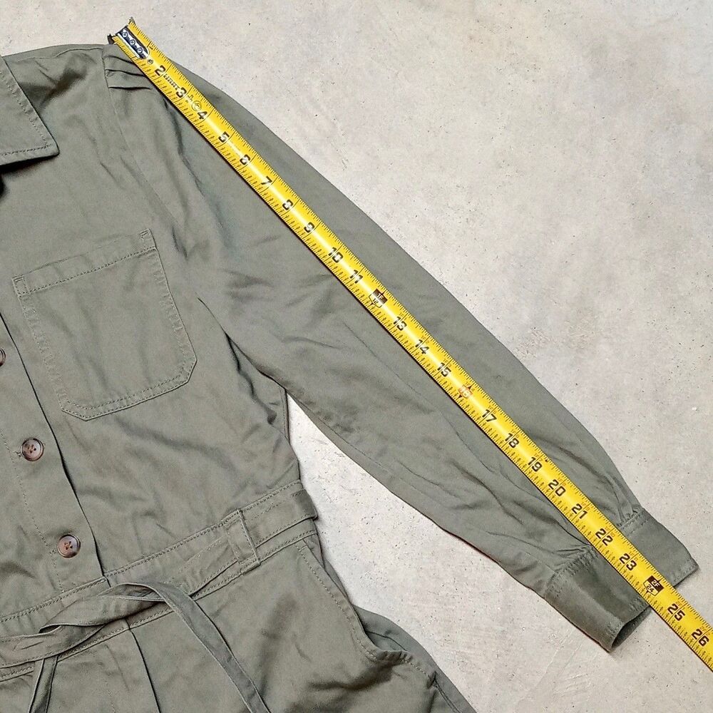 *READ* NWT GAP Jumpsuit Womens Size 4 Long Sleeve Utility Olive Coveralls - Picture 9 of 10